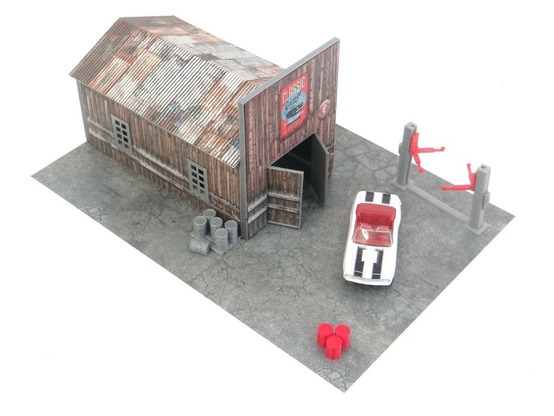 Diorama Garage Pellegrin échelle 1:64