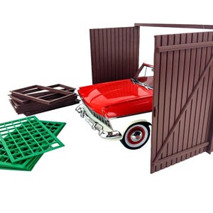 Diorama Parts for DIY Auto Display 1/18 Garage Door and Windows 1:18 Scale