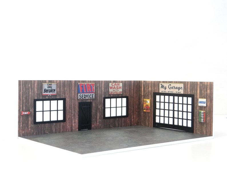 Scale 143 Diecast Car Models Display Auto Service Garage Models