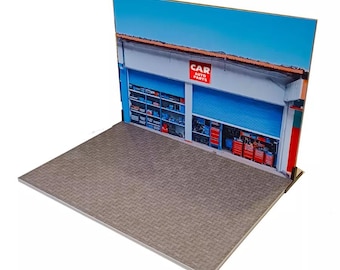 1/24 Scale Auto Parts Shop Diorama Kit: Model Car Display - Etsy