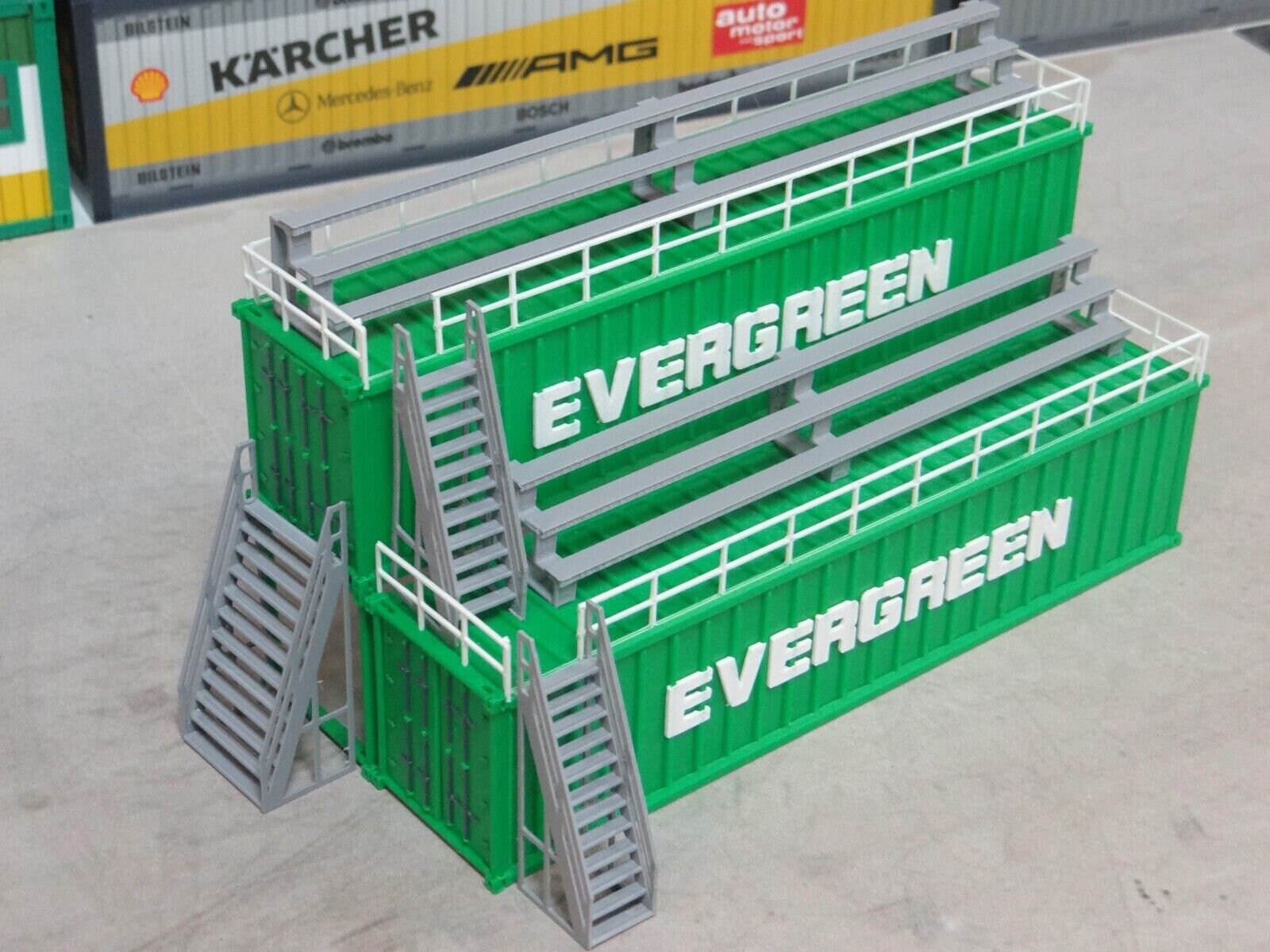 Slot Car Racetrack Containers Tribune / Scale 1:60, 64 / Diorama ...