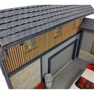 Miniature Diorama Gutters Set, 1:18 Scale Model Building Accessory