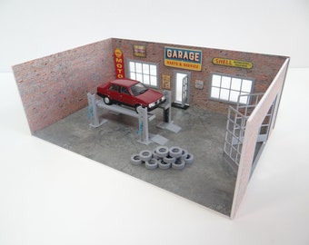Predolo 12 Mini-Outils Garage - Modèle Résine 1/64 - Décoration Diorama - Accessoires Réparation Auto