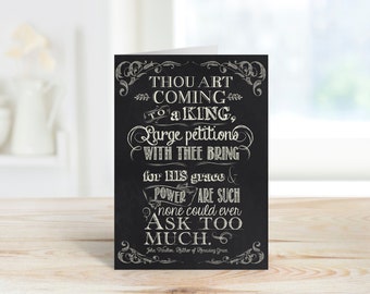 Thou Art Coming Greeting Card - Blank