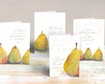 Pear Notecards with Envelopes