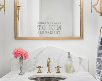 Psalm 34:5 Mirror Art