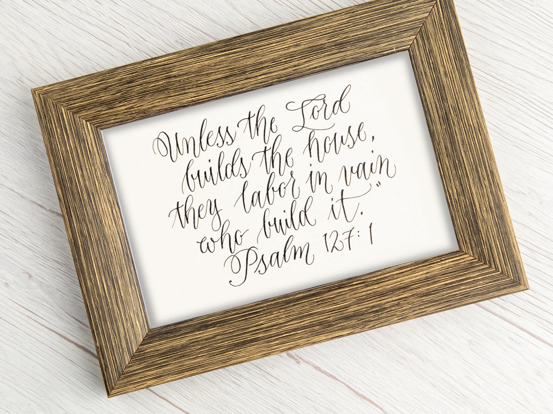 Psalm 127:1 Digital Download Print - Etsy