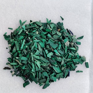 Malachite raw chunks chips for making DIY jewelry making - malachite rings - malachite gemstone -malachite pendants -loose malachite