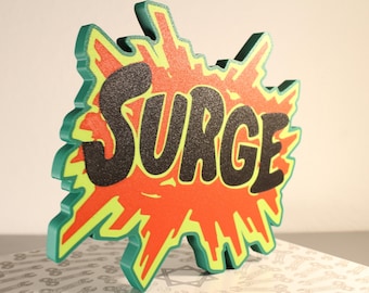 Surge Energy Drink Wall Mount Decor