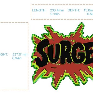 Surge Energy Drink Wall Mount Decor image 2