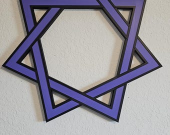 Tool Heptagram 2ft Diameter Wall Mount Decor Multiple Color Choices