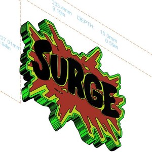 Surge Energy Drink Wall Mount Decor image 4