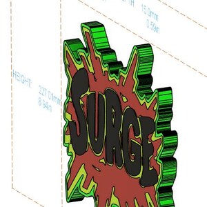 Surge Energy Drink Wall Mount Decor image 3