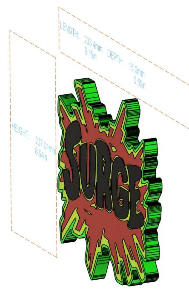Surge Energy Drink Wall Mount Decor image 3