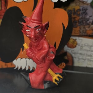Vintage Devil Figurine - Etsy
