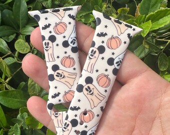 Mickey Ghost Disney Inspired Apple Watchband, Halloween Watchband, Vintage Halloween Disney, Disney Halloween, Silicone Apple Watchband