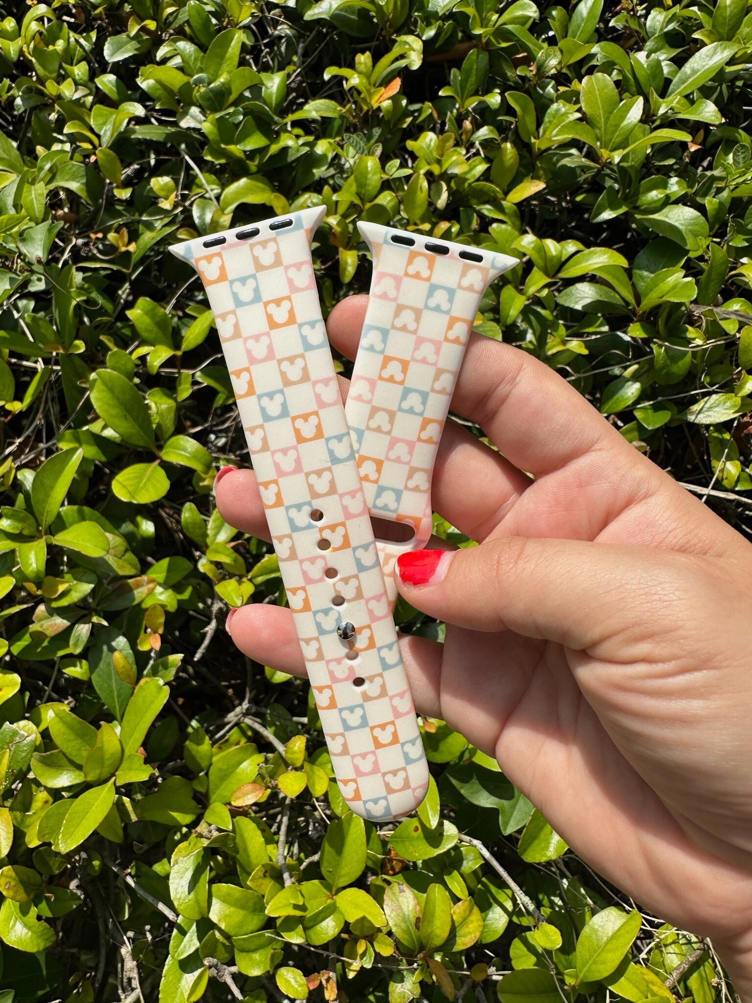 Retro Disney Inspired Apple Watchband, Silicone Disney watch band, Mouse Ears Apple Watchband, Vintage Disney Apple Watch band