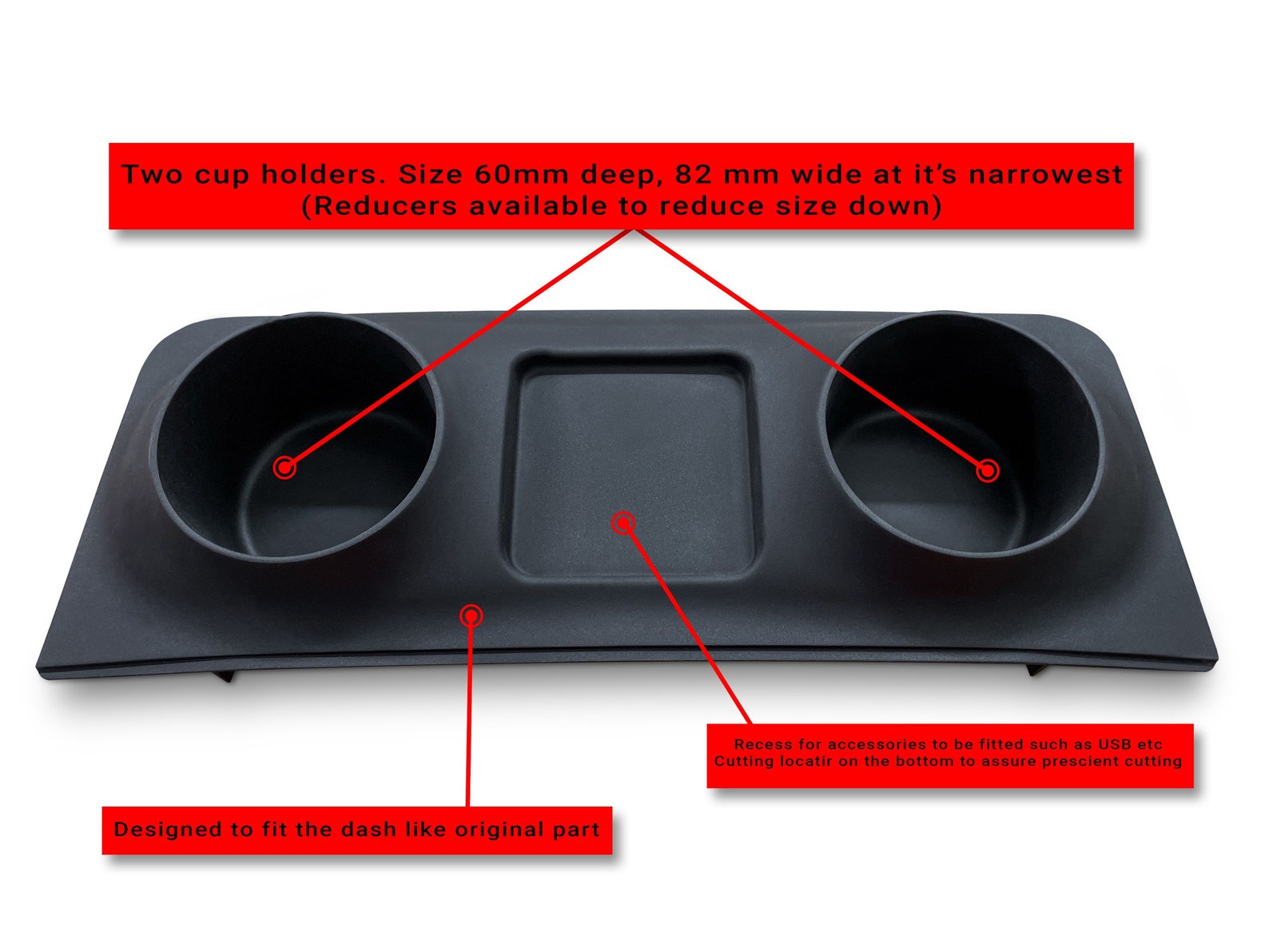 T 5 Cuppy. Dual cup holder for VW Transporter t5.1 20102015 Etsy