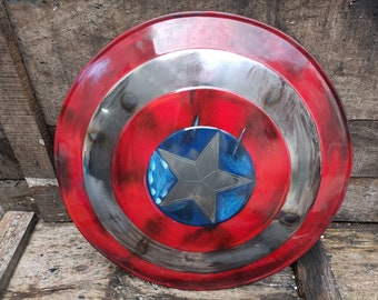 Captain America Schadensschild | Cosplay Requisit aus Metall