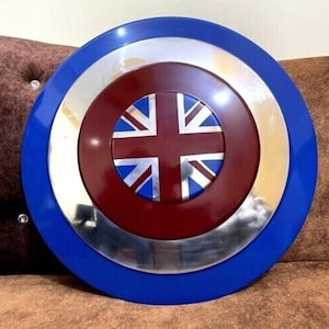 Scudo Capitan Carter Avengers Costume Supereroe Scudo Replica in Metallo 22 Pollici