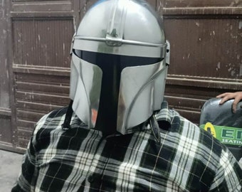The Mandalorian Steel Cosplay Helmet | SCA Medieval Costume Prop Replica