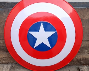 Captain America Shield: 22" Metal Avengers Cosplay Shield