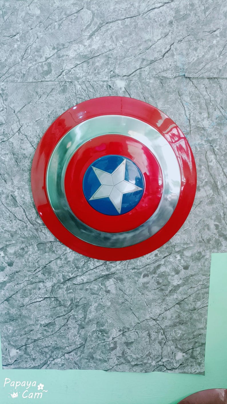 Captain America Shield: 12" stalen legende - cosplayprop afbeelding 4