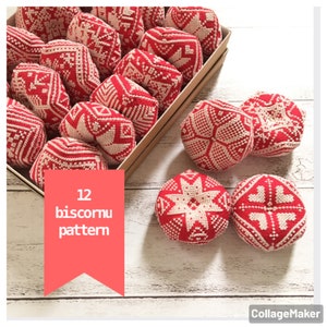 A01_ 12Biscornu cross stitch patterns PDF