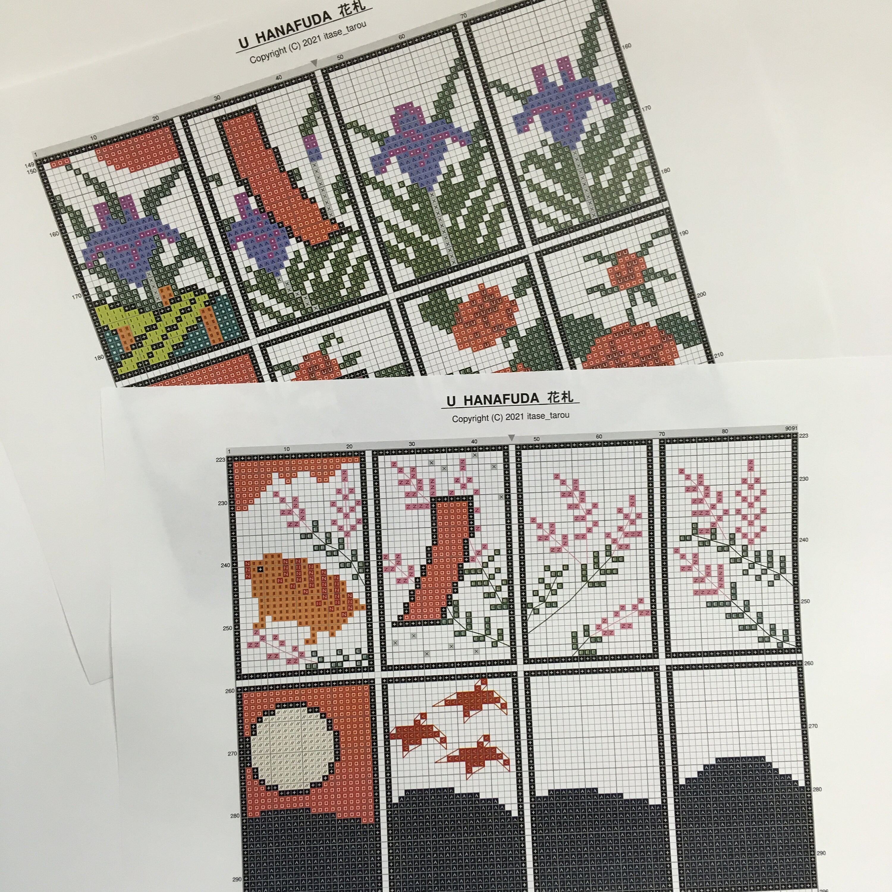 U_HANAFUDA Cross Stitch Pattern PDF - Etsy