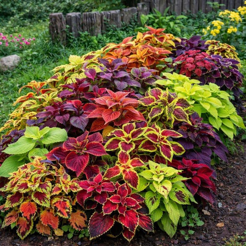 Coleus Seeds Rainbow Mix – Colorful Foliage Plant – Vibrant Leaves for ...