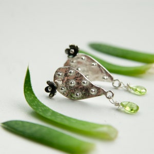 Prickly Pear Cactus (Nopal) Stud Sterling Silver Post Earrings