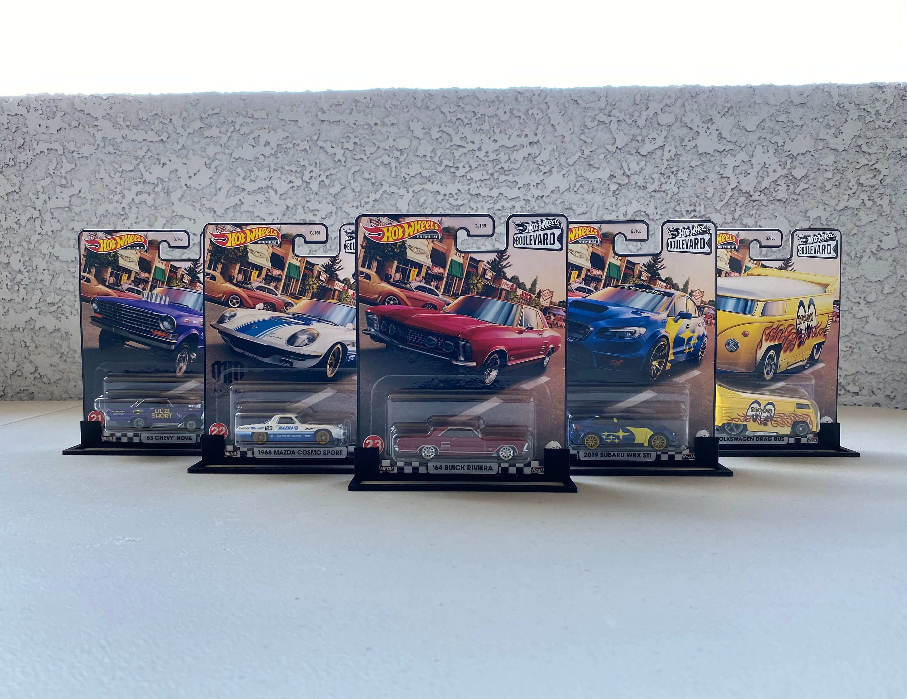 Hot Wheels Premium Car Display Upright Stands 2 Pack Etsy