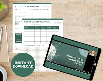 Native Plant Garden Class: Workshop & Arbeitsblätter (Instant Download)