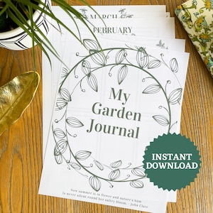 Printable Garden Journal: Native Plant & Wildlife Tracker (PDF)