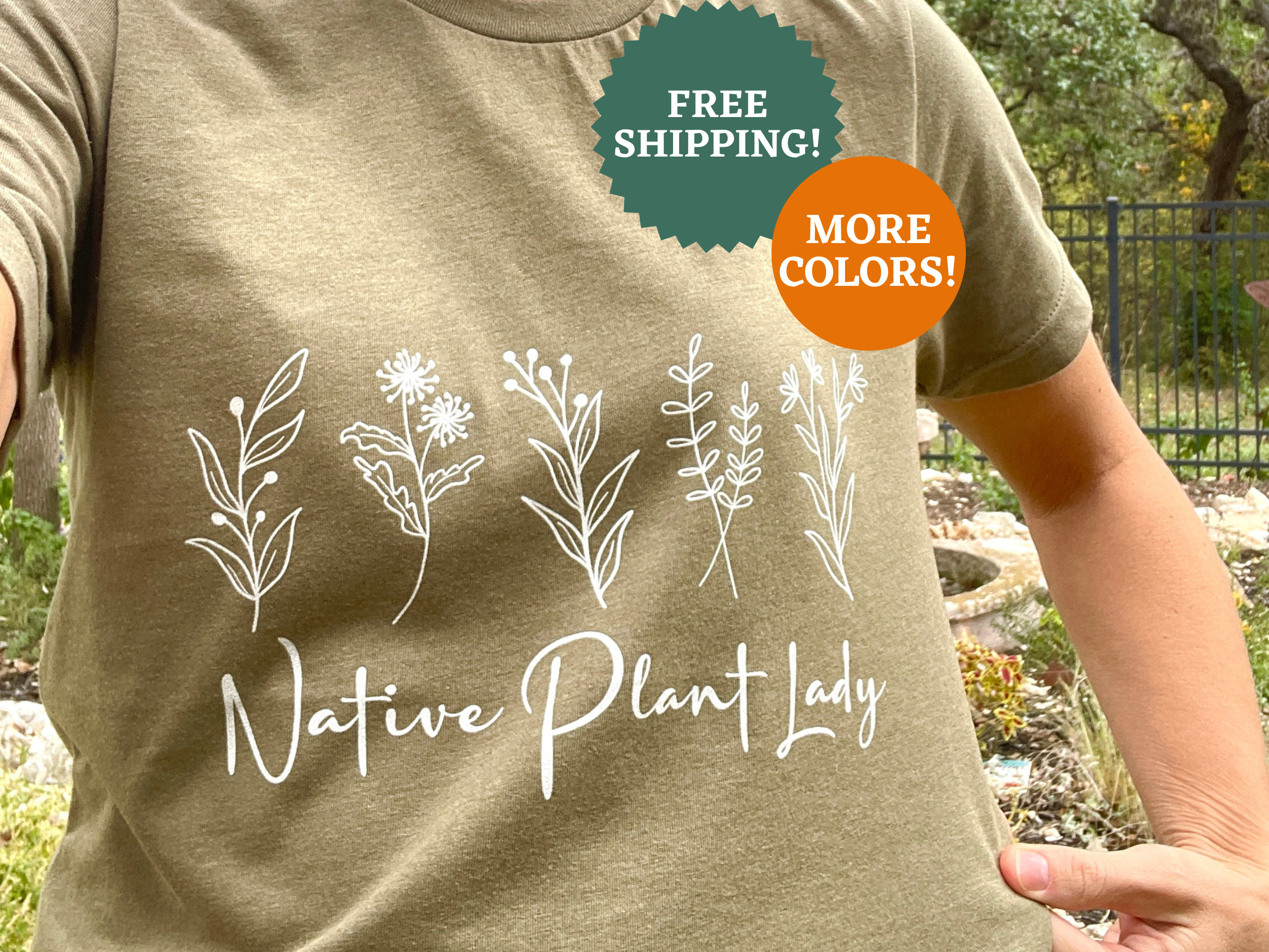 Native Plant Lady Shirt Plant Mom T-shirt Plant Lover Women Gardening Shirt  Native Plants Wildflower Shirt Female Flower Shirt - Etsy