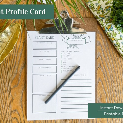Plant Id Cards