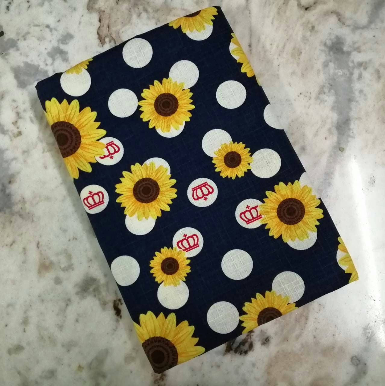 JAPANESE COTTON 100% Good Quality Blossom SUNFLOWER by the yard
