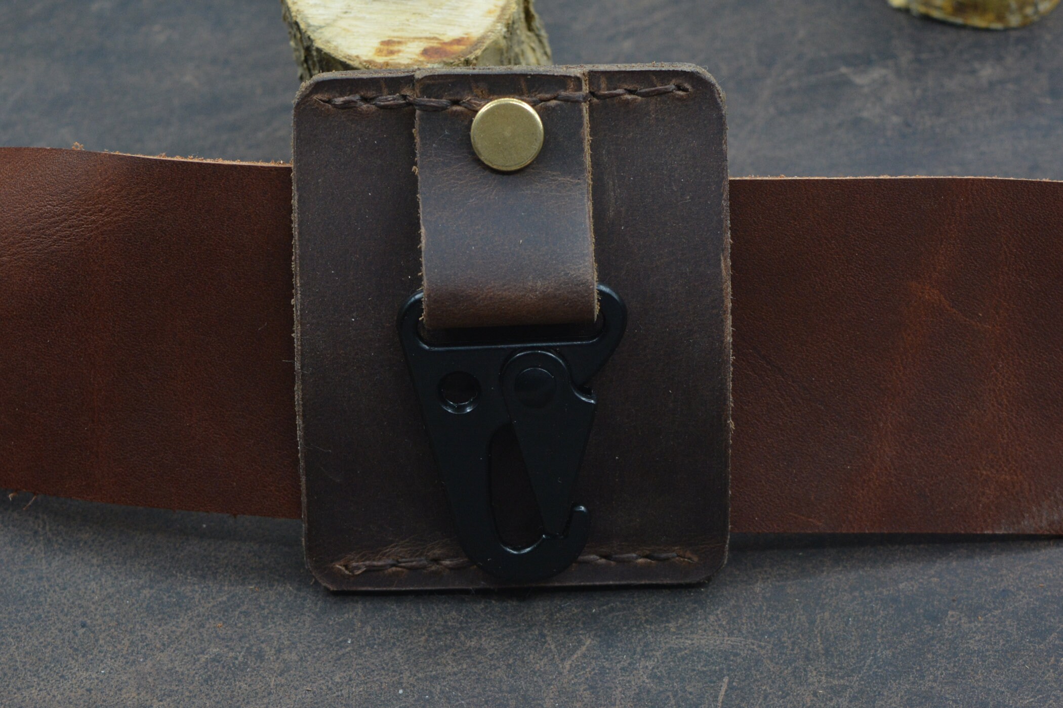 Durable Thick Leather Belt Key Holder Mens Key Holder Leather Etsy