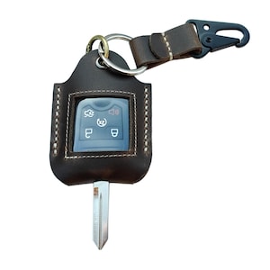 Handmade Leather Car Key Fob Cover: Smart Key Protector