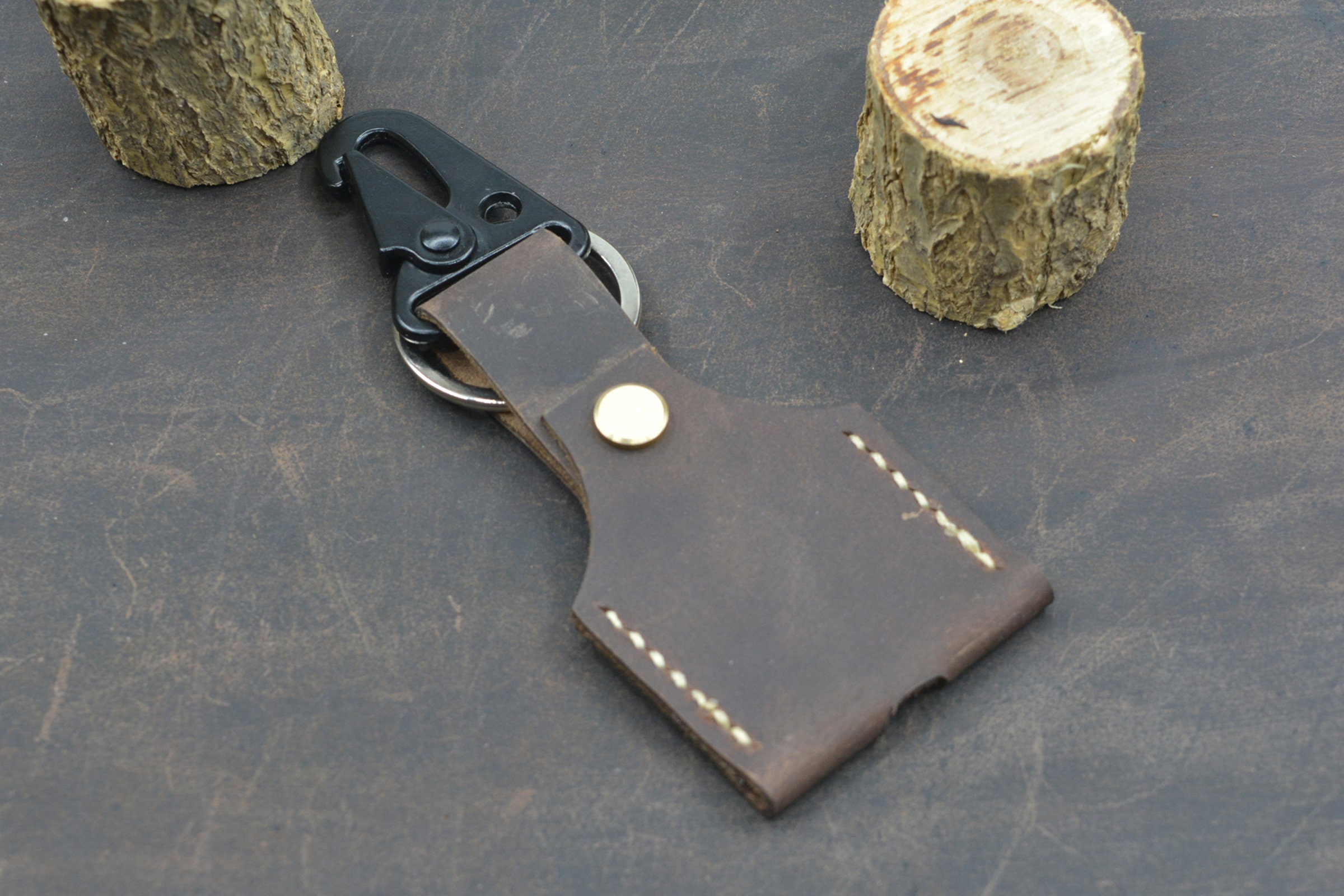 Handmade Keychain leather Protective Key Case Cover for Key Etsy