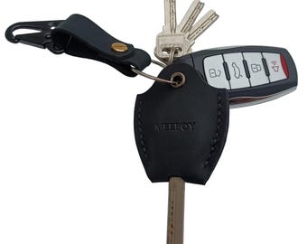 Handmade Leather Key Sleeve: Stylish Key Holder Cover