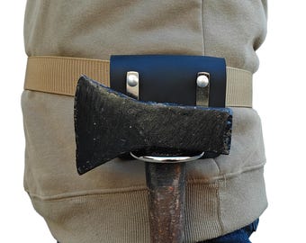 Handmade Leather Axe/Hammer Holder for Tool Belt