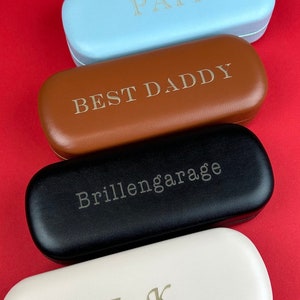 Brillenbox Personalisiert Personalisierte Brillenbox Geschenk für sie Geschenk für Ihn Geschenk für Papa Geschenk für Mama Brillenetui Hartschale Bild 1