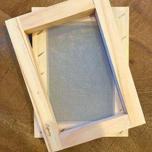 Square 5x5 Mold and Deckle — Wooden Deckle Papermaking Kits And Supplie