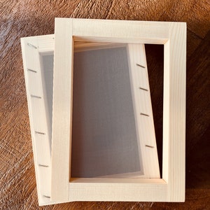 Sturdy Mould and Deckle Set for Hand Paper Making Papermaking - A4, A5, A6 and Square size available