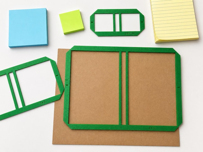 3 Sizes Sticky Note Cover Template, 3D Printed, DIY Notepad Cover ...