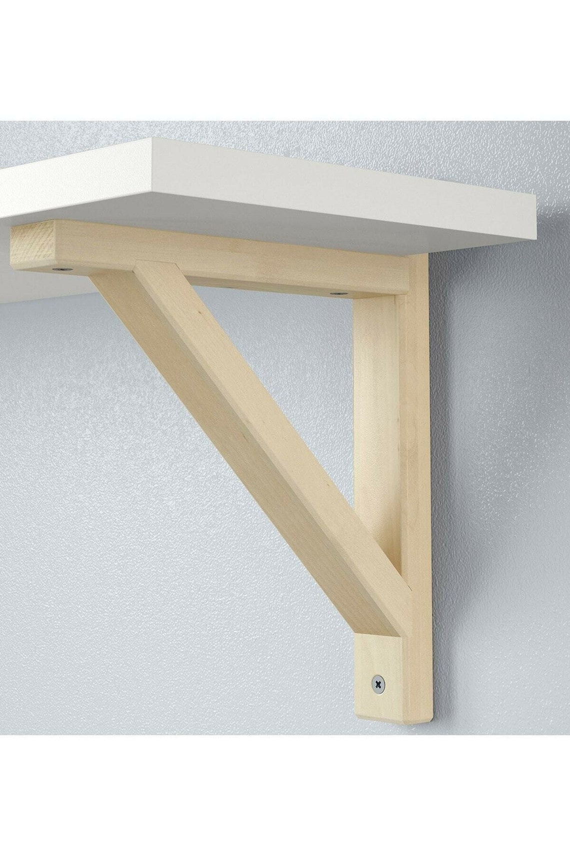 Wooden Bookshelf Kitchen Wall Shelf With Legs Set of 2 Etsy