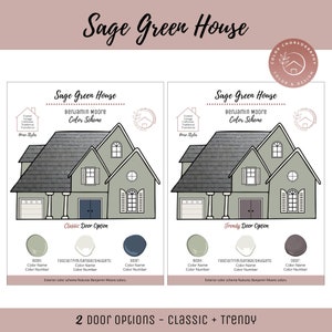 Sherwin Williams Clary Sage Palette, Sage Green Color Palette, Bestselling  Green Paint Colors, Complementary Whole House Paint Colors 