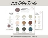 2025 Color Trends Benjamin Moore Interior Home Paint Color Scheme Trending Popular Paint Palette Consult Color of the Year Cinnamon Slate