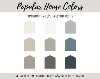 Exterior Home Paint Color Scheme Benjamin Moore Paint Selection Color Palette Exterior House Design Color Consult Popular House Body Colors